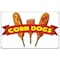 Signmission Corn Dogs Banner Heavy Duty 13 Oz Vinyl with Grommets Single Sided B-60 Corn Dogs - alternate 1